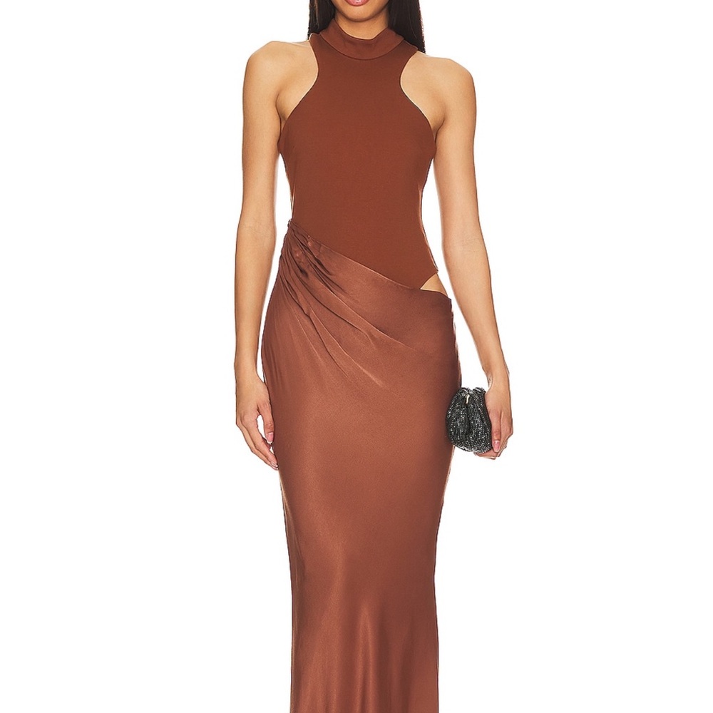 Estrella Maxi Dress in Nutshell Brown